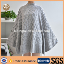 Women fashion wholesale cashmere poncho